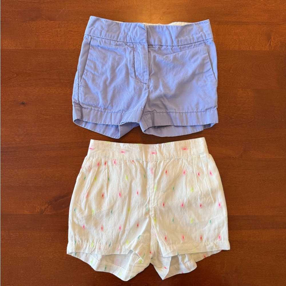 LOT 2 girls shorts 2T J Crew (GUC) and Gap (NWT), spring summer